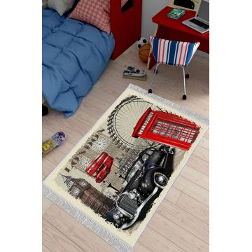 Covor, ELS640, 100x200 cm, Catifea, Multicolor ieftin