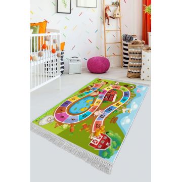 Covor, ELS642, 100x200 cm, Catifea, Multicolor ieftin
