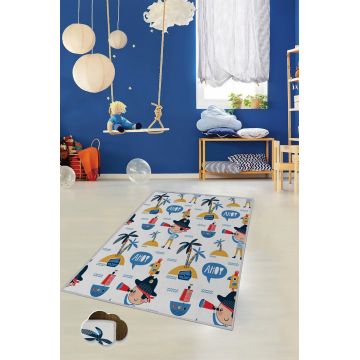 Covor de hol, EXFAB18, 100x150 cm, Poliester, Multicolor ieftin