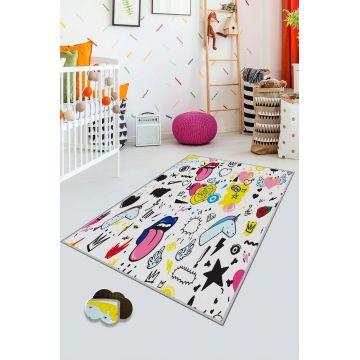 Covor, HMNT193, 80x150 cm, Poliester, Multicolor