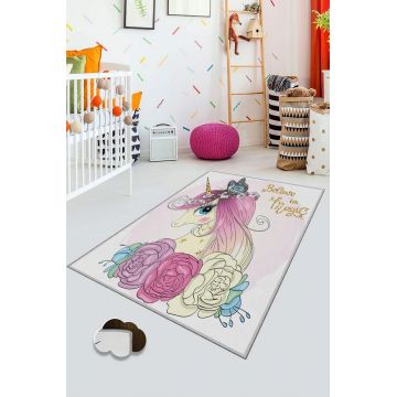 Covor de hol, HMNT211, 100x150 cm, Poliester, Multicolor ieftin