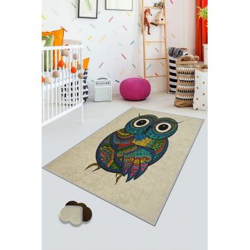 Covor, KHMFESTO0019KEÇE, 80x200 cm, Poliester, Multicolor