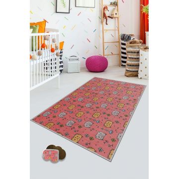 Covor, KHMFESTO0028KEÇE, 80x120 cm, Poliester, Multicolor ieftin