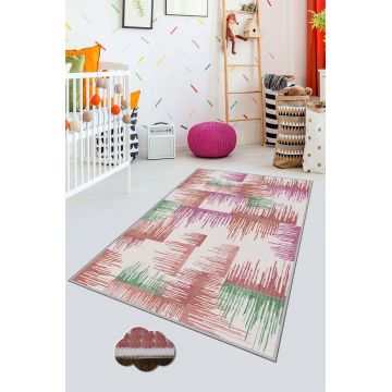 Covor de hol, HMNT529, 100x150 cm, Poliester, Multicolor ieftin