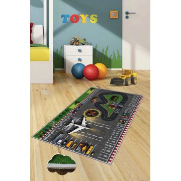 Covor, HMNT499, 80x120 cm, Poliester, Multicolor ieftin