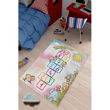 Covor pentru copii, HMNT519, 60x100 cm, Multicolor