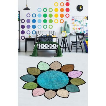 Covor pentru copii, HMNT938, 80x50 cm, Multicolor