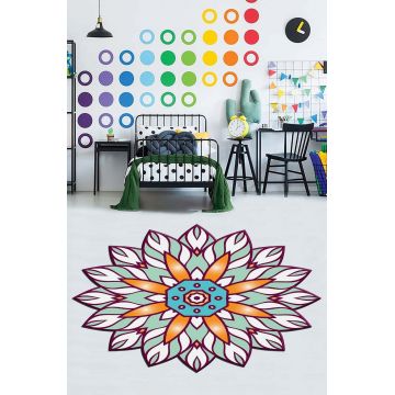 Covor, HMNT945, 80x120 cm, Poliester, Multicolor ieftin