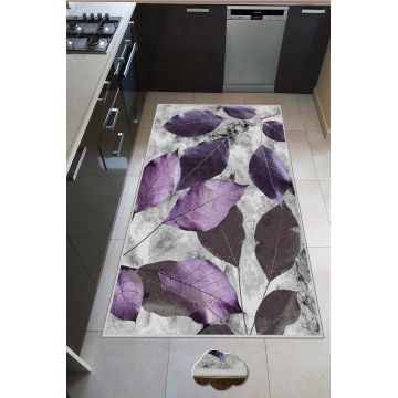 Covor de hol, HMNT572, 80x150 cm, Poliester, Multicolor