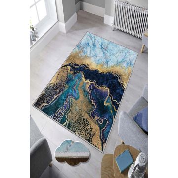 Covor de hol, HMNT768, 80x150 cm, Poliester, Multicolor