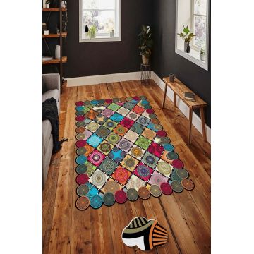Covor, Hmnt966, 50x80 cm, Multicolor ieftin