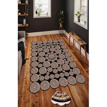 Covor, Hmnt968, 50x80 cm, Multicolor ieftin