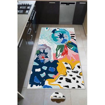 Covor, WOOKECE185, 60x100 cm, Poliester, Multicolor