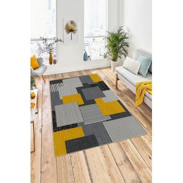 Covor de hol, W1043, 100x150 cm, Poliester, Multicolor ieftin