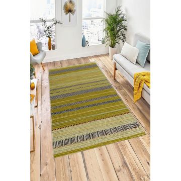 Covor de hol, W947, 80x150 cm, Poliester, Verde ieftin