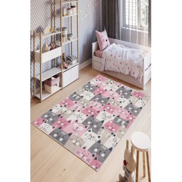 Covor pentru copii, W1015, 60x100 cm, Multicolor