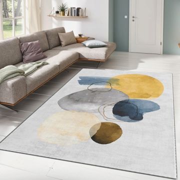 Covor, ALHO CARPET-38A , 100x140 cm, Poliester, Multicolor ieftin