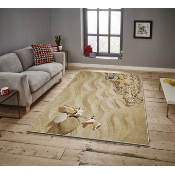 Covor, ASR CRPT-10 , 100x140 cm, Poliester, Multicolor