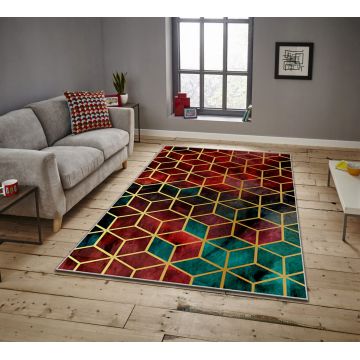 Covor, ASR CRPT-100 , 100x180 cm, Poliester, Multicolor