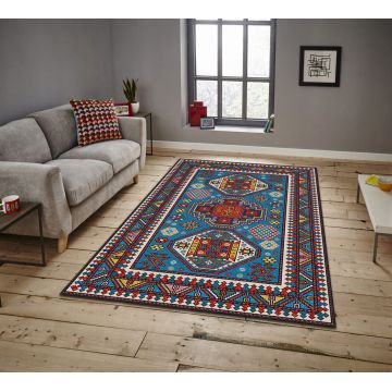 Covor, ASR CRPT-101 , 100x140 cm, Poliester, Multicolor