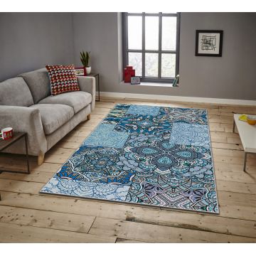 Covor, ASR CRPT-111 , 100x140 cm, Poliester, Multicolor