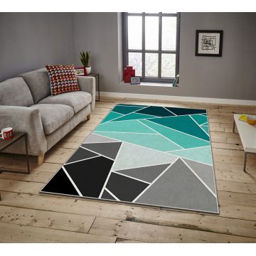 Covor, ASR CRPT-118 , 100x140 cm, Poliester, Multicolor