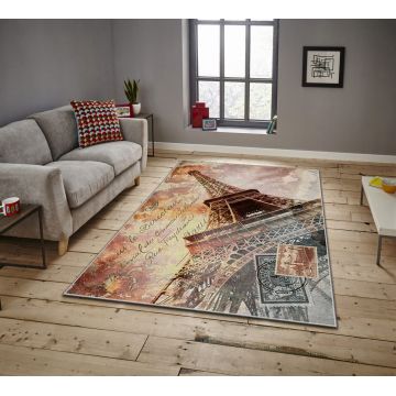 Covor, ASR CRPT-14 , 100x140 cm, Poliester, Multicolor