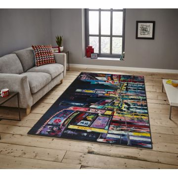 Covor, ASR CRPT-20 , 100x180 cm, Poliester, Multicolor ieftin
