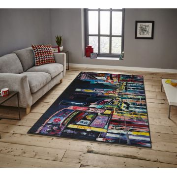 Covor, ASR CRPT-20 , 80x140 cm, Poliester, Multicolor