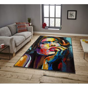 Covor, ASR CRPT-30 , 80x140 cm, Poliester, Multicolor