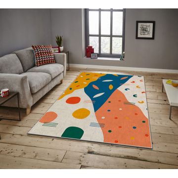 Covor, ASR CRPT-33 , 100x180 cm, Poliester, Multicolor ieftin