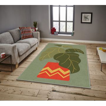 Covor, ASR CRPT-43 , 100x140 cm, Poliester, Multicolor