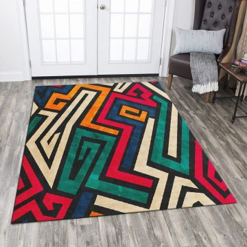 Covor, csbrghl-383, 80x140 cm, Poliester, Multicolor