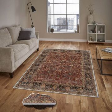 Covor, EEXFAB449, 80x300 cm, Poliester, Multicolor ieftin