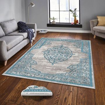 Covor, EEXFAB835, 80x300 cm, Poliester, Multicolor