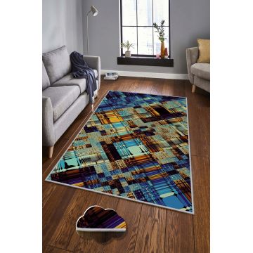 Covor, HMNT112, 80x150 cm, Poliester, Multicolor