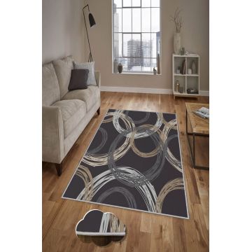 Covor, HMNT146, 80x150 cm, Poliester, Multicolor Covor, HMNT146, 80x150 cm, Poliester, Multicolor