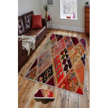 Covor, HMNT174, 80x150 cm, Poliester, Multicolor