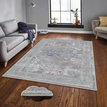 Covor, EEXFAB1193, 80x120 cm, Poliester, Multicolor ieftin