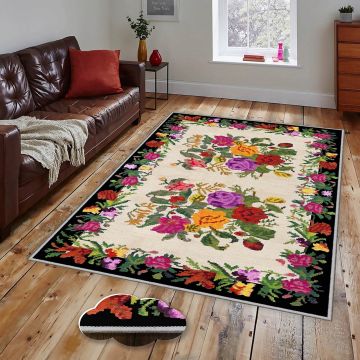 Covor, EEXFAB767, 120x180 cm, Poliester, Multicolor ieftin