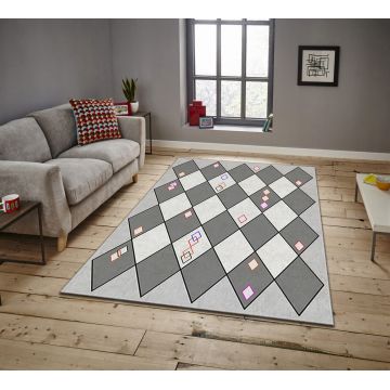 Covor, ASR CRPT-66 , 140x220 cm, Poliester, Multicolor