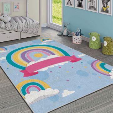 Covor, HMI KDC-40, 100x140 cm, Poliester, Multicolor ieftin