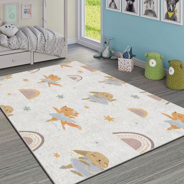 Covor, HMI KDC-45, 100x140 cm, Poliester, Multicolor ieftin