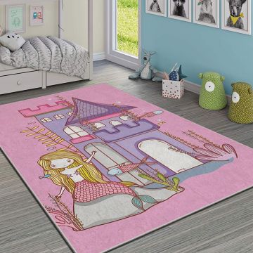 Covor, HMI KDC-58, 100x140 cm, Poliester, Multicolor ieftin