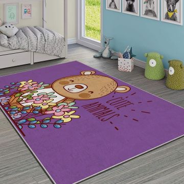 Covor, HMI KDC-59, 100x140 cm, Poliester, Multicolor ieftin