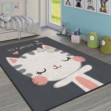 Covor, HMI KDC-65, 100x180 cm, Poliester, Multicolor ieftin