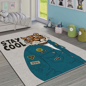 Covor, HMI KDC-95, 80x140 cm, Poliester, Multicolor ieftin