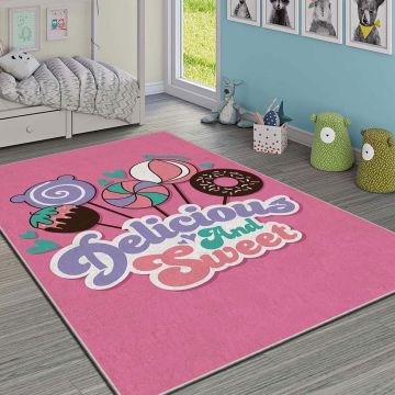 Covor, HMI KDC-99, 80x140 cm, Poliester, Multicolor ieftin