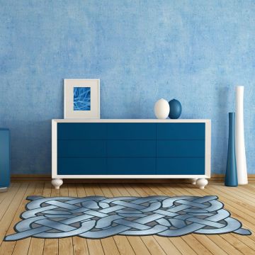 Covor, ALN600147MV08, 180x280 cm, Poliester, Albastru Covor, ALN600147MV08, 180x280 cm, Poliester, Albastru