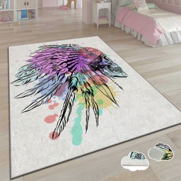 Covor, csbrghl-201, 120x180 cm, Poliester, Multicolor la reducere